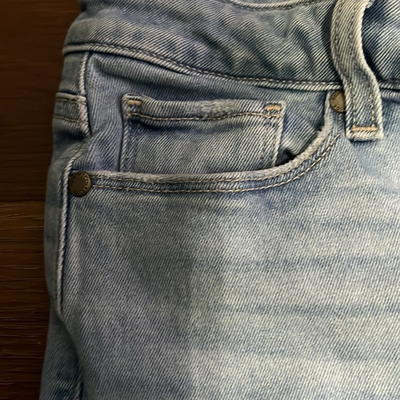 Paige Skyline Ankle Peg Light Blue distressed jeans Size 28 photo measurements - Picture 8 of 11